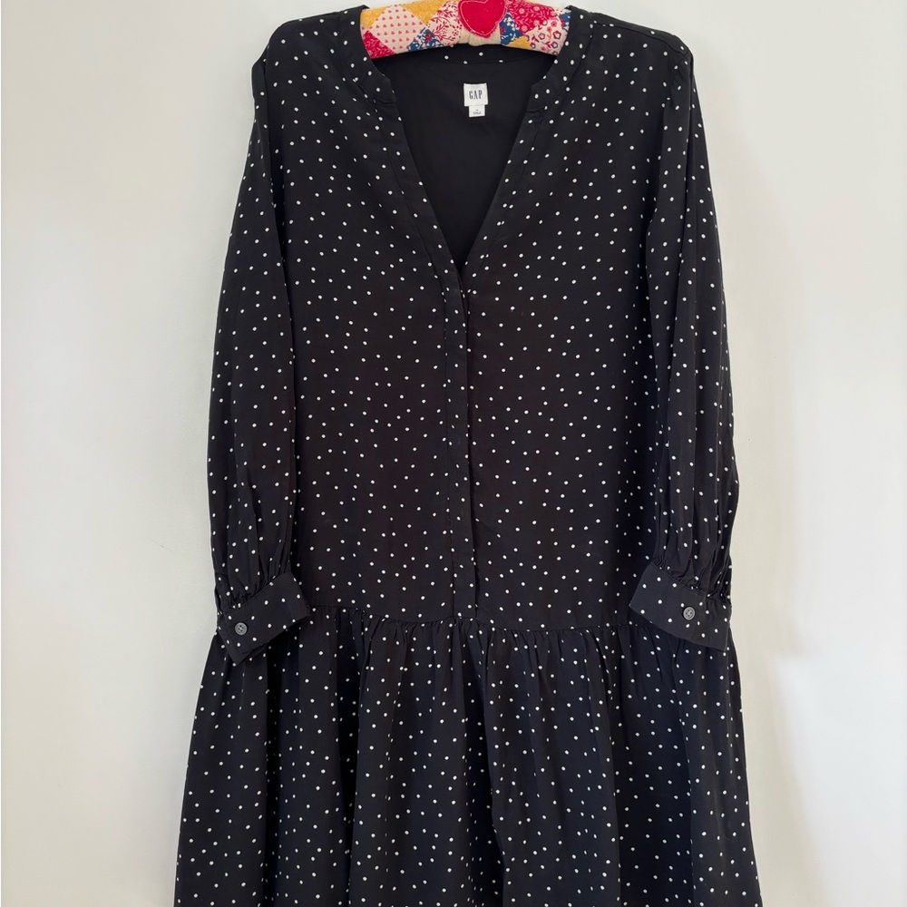 GAP Black Polka Dot Dress